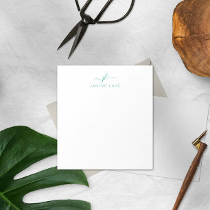 Elegante Note Pad mit Name und Anfangsbuchstabe Notizblock