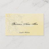 Elegante Nouveau Fleur Visitenkarte (Rückseite)