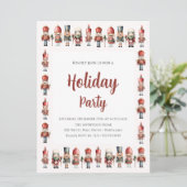 Elegante Nutcracker Weihnachtsfeier Einladung (Stehend Vorderseite)