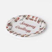 Elegante Nutcracker Weihnachtsfeier Pappteller (Schrägansicht)