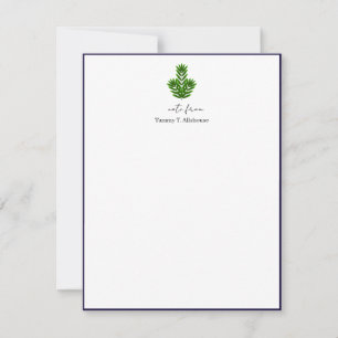 Elegante Oak-Stationery-Notizkarte Save The Date