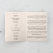 Elegante Obituary Bereavement Service Programme (Innenseite)