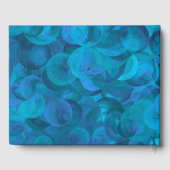 Elegante Ocean Blue 70 & Sensational Birthday Part Gästebuch (Rückseite)