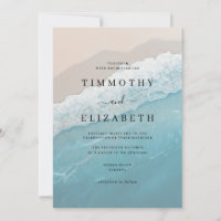 Elegante Ocean Sand Beach Hochzeit