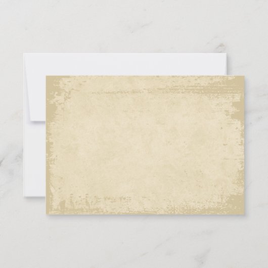 Elegante Off-White Grunge Edge Dankeskarte (Rückseite)