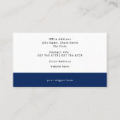 Elegante offizielle Wahlkampagne Visitenkarte (Rückseite)