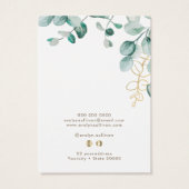 Elegante Ohrring-Karte (Rückseite)