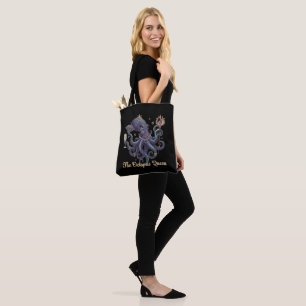 Elegante Oktopus Königin   Königliche Fantasy Meer Tasche