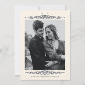Elegante Old Chateau Manor Wedding Save The Date (Rückseite)