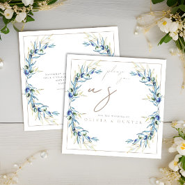 Elegante Olive Branch Einladung zur Hochzeit