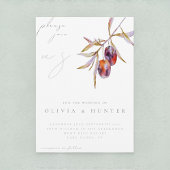 Elegante Olive Branch Einladung zur Hochzeit