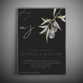 Elegante Olive Branch Einladung zur Hochzeit
