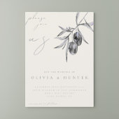 Elegante Olive Branch Einladung zur Hochzeit