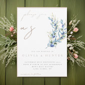 Elegante Olive Branch Einladung zur Hochzeit