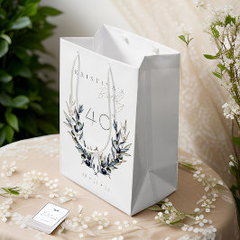 Elegante Olive Branch JEDER Geburtstag Mittlere Geschenktüte