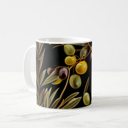 Elegante Olive Branch Tasse (Vorderseite Links)