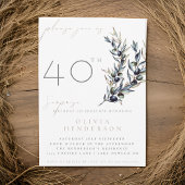 Elegante Olive Branch Überraschung Geburtstag Einl