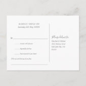 Elegante Olive Green Song Anfrage UAWG Postkarte (Rückseite)