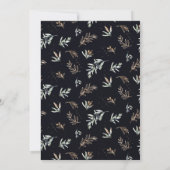 Elegante Olive Grove | Boho Botanische Einladung (Rückseite)