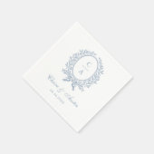 Elegante Olive Leaf Wreath Serviette (Ecke)