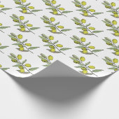 Elegante Oliven Geschenkpapier (Ecke)