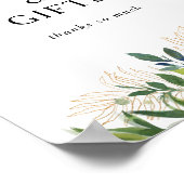 Elegante Olivenhaine Poster (Ecke)