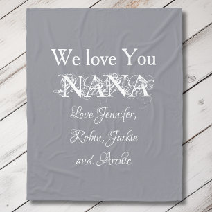 Elegante Oma Liebe Nana Custom Familie Niedlich Gr Fleecedecke