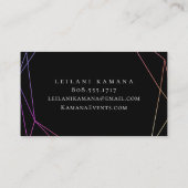 Elegante Ombre Ananas Visitenkarte (Rückseite)