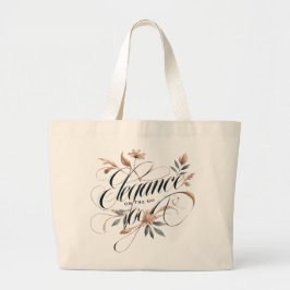 Elegante on the Go - Chic Tote Bag Jumbo Stoffbeutel