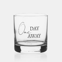 Elegante One Day Away Probe Dinner Hochzeit Whiskyglas