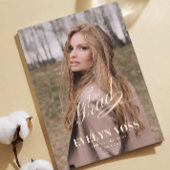 Elegante One Foto Abschluss Announcement Card Ankündigung