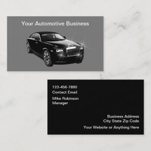 Elegante Online-Designs für Auto-Geschäftskarten Visitenkarte