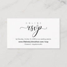 Elegante Online Wedding RSVP reagieren
