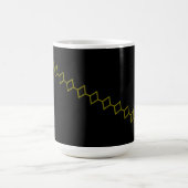 Elegante Onyx Flow Chili-Schale Kaffeetasse (Mittel)