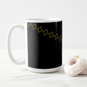 Elegante Onyx Flow Chili-Schale Kaffeetasse