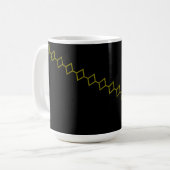 Elegante Onyx Flow Chili-Schale Kaffeetasse (Vorderseite Links)