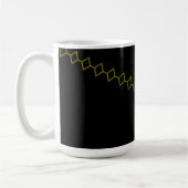 Elegante Onyx Flow Chili-Schale Kaffeetasse (Links)