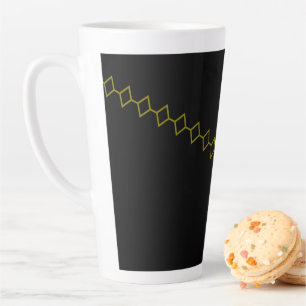 Elegante Onyx Flow Chili-Schale Milchtasse