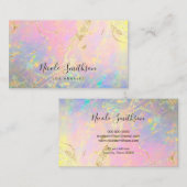 elegante Opal-Visitenkarte Visitenkarte (Vorne/Hinten)