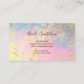 elegante Opal-Visitenkarte Visitenkarte (Rückseite)