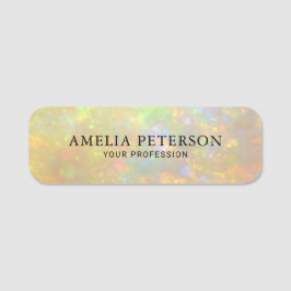 Elegante Opalstein-Textur Mitarbeiter/ Personal Namensschild