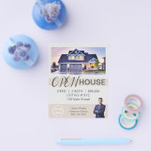Elegante Open House Real Anwesen Realtor Flyer (Einzeln)