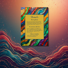 Elegante opulente afrikanische Hochzeit in Urlaubs Begleitkarte