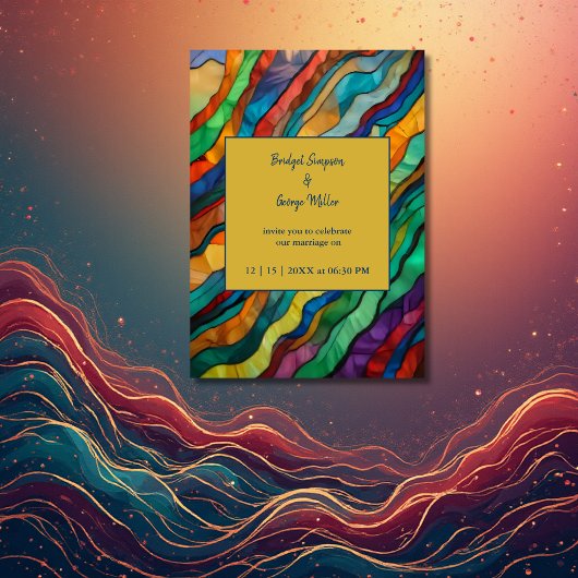 Elegante opulente afrikanische Hochzeit in Urlaubs Einladung