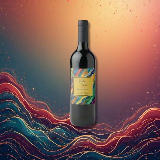 Elegante opulente afrikanische Hochzeit in Urlaubs Weinetikett