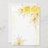 Elegante, orange Aquarellfarben Einladung zur Hoch (Rückseite)