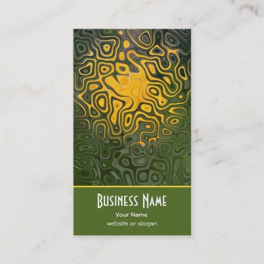 Elegante Orange, Black, Khaki Business Card Visitenkarte (Vorderseite)