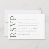 Elegante Orange Bloral Wreath Wedding RSVP Karten (Vorderseite)