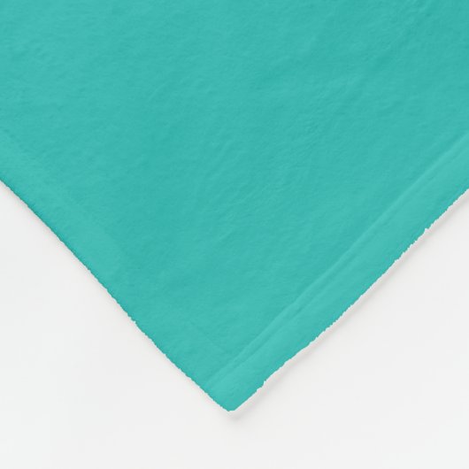 Elegante Orange Blume - Aqua Fleecedecke (Ecke)