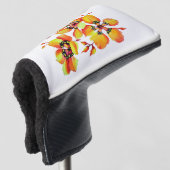 Elegante Orange Blume - Individuelle Anpassung Golf Headcover (3/4 Vorderseite)
